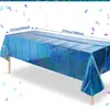 El Mantel de Mesa Láser Holográfico de Amazon es Brillante, Impermeable, Fácil de Limpiar, Adecuado para Cumpleaños, Bodas, Fiestas, Reuniones Festivas y Decoraciones