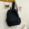 Mochila Escolar Estilo Nuevo para Estudiante Universitario Versión Coreana Ins Gran Capacidad Color Sólido Simple Mochila para Estudiante de Secundaria