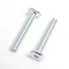 Parafusos Sextavados de Cabeça Chata Inclinada M2-M12 Galvanizados Azul e Branco Acessórios para Parafusos de Cabeça Chata Grande Parafusos de Fixação