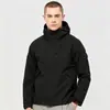 Jaqueta estilo coreano para primavera e outono, unissex, corta-vento casual com capuz, à prova de vento e resistente à água, modelagem solta, versátil para atividades ao ar livre e caminhadas