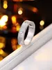 1 Anillo Rayado Nuevo Clásico de Moda Anillo de Pareja a Juego con Diseño de Engranaje para Mujer, Adecuado para el Uso Diario