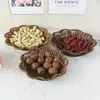 Cesta Personalizada para Snacks de Mimbre Sintético, Bandeja para Papas Fritas, Pan, Pastel, Cacahuates, Semillas de Melón, Plato para Snacks, Cesta para Postres, Frutero, Cesta para Verduras