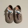 Estilo Novo de Primavera Camurça Marrom Feminino com Contas Cadarço Confortável Versátil Moda Casual Diário Calçados para o Trabalho Mules Femininos