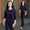 Novo Conjunto de Dança Quadrada Bordado Redondo de Alta Qualidade Fino 2026 Conjunto de Roupa Esportiva Feminina Primavera e Outono Roupa Esportiva