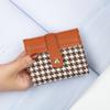 Cartera para mujer 2021, estilo coreano, estilo pata de gallo, pequeña, fresca, a la moda, para mujer, nueva cartera para monedas y tarjetero