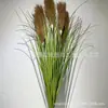 Arranjo de Flores, Planta Verde Simulada, Flor de Junco, Layout de Cena de Decoração de Casamento, Flor Falsa, Flor Seca, Buquê Grande de Capim de Junco de Chão