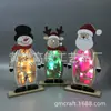Ventas Directas de Fábrica Madera Festividad Navideña Luz LED Decoración del Hogar Artesanía Regalo Navidad Esposo Adornos de Modelado