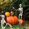 Marco de Calavera para Producto Nuevo Transfronterizo 90cm Articulado Ajustable Adorno de Terror de Halloween Calavera Humana Esqueleto Calabaza Marco de Calavera