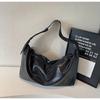 Bolso de Cuero con Cera de Aceite Estilo Perezoso para Mujer 2025 Nuevo Bolso de Hombro Moderno Bolso de Mano Sencillo Bolso para Viajar y Commuting para Damas