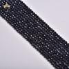 Joyería Haoyu 2mm Spinela Negra Facetada Cuentas Sueltas Cuentas Redondas Facetadas Hilo de Cuentas Joyería para Pulseras al por Mayor Pulsera