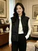 Comercio Exterior al por Mayor Primavera Nueva Ropa de Mujer Cuello Alto Ligero Sin Mangas Chaleco de Algodón Tendencia Top Chaleco para Mujer