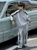 Conjunto de Sudadera con Cuello Alto para Niños, Nuevo Estilo 2025 para Niños Mayores, Elegante y de Moda, Otoño, Versión Coreana para Niños, Conjunto de Dos Piezas Moderno y Genial