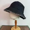 Sombrero de pescador para mujer con flecos de mezclilla, estilo japonés vintage, adelgazante, sombrero tipo cubo versátil, sombrero de sol transpirable, sombrero casual para protección solar