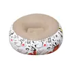 Sofá esférico de PVC flocado con grafitis Yunlan, sofá inflable perezoso para festivales de música, camping al aire libre y sillón plegable