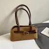Bolso de Mano de Gama Alta de Nicho Gran Capacidad para Mujer Otoño e Invierno Retro Bolso de Hombro Axila Bolso de Mano para el Trabajo y Viajes