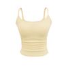 Americana Garota Gostosa Sexy Top Regata Suspensório de Uma Peça Verão Super Elástico Plissado Cintura Fina Colete Slim Externo Moderno