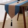 Camino de mesa personalizable de estilo chino nuevo, tapete Zen para té, tela para mesa de té, tira larga, moderno simple, lujo ligero, mantel para mesa de té, tapete camino de té