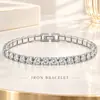 Brocado de nube pulsera de garra hip-hop europeo y americano pulsera de diamante hip-hop cadena de diamantes de imitación deseos explosiones