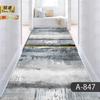 Alfombra sencilla recortable para puerta de entrada, pasillo, escaleras, 3D, larga, para el hogar y el hotel.
