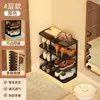Puerta de Entrada de Casa de Alquiler Zapatero Estilo Estrecho Ahorrador de Espacio Hogar Multicapa Simple Estante Organizador de Almacenamiento de Zapatos