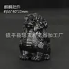 Jade Verde de Hotan Xinjiang Pixiu Sapo Dorado Adorno de Mano Material Fino Tigre Dragón Tortuga Jade Adorno de Mano Venta al por Mayor