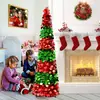 2022 Nuevo Árbol de Navidad blanco y verde venta caliente transfronteriza Árbol de Navidad 1.5 m 1.8 m Decoraciones de árbol de Navidad encriptado