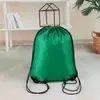 Bolsas con cordón en stock, Bolsas promocionales, Mochilas de color sólido impermeables y engrosadas, Empaque para compras, Logotipo impreso personalizado