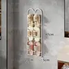 Estante para Chanclas de Baño, Montaje en Pared sin Taladro, Puerta de Inodoro, Trasera de Pared, Drenaje, Apilable, Zapatero, Estante de Almacenamiento