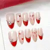Série Transfronteiriça de Conjuntos de Unhas Vestíveis, Estilo Diário Destacável com Sensação de Alto Padrão, Adesivos de Unhas Postiças Artesanais para Venda por Atacado