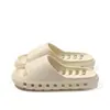 Pantuflas de baño, verano EVA secado rápido, diseño hueco, pantuflas de ducha para interior para hombre, antideslizantes, suela gruesa, pantuflas de pareja