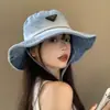 Chapéu de Caminhada ao Ar Livre em Jeans Lavado para Mulheres Estilo Japonês Caminhada Circunferência Craniana Grande Chapéu de Pescador Proteção Solar Chapéu de Cowboy Ocidental
