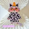Nuevas pegatinas de tela bordadas de gato, dibujos animados lindos, pegatinas bordadas para computadora, parche decorativo de tela para ropa DIY, bolsa