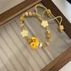 Pulsera de cuentas con forma de cachorro de estrella de mar, dulce y fresca, con temperamento femenino, pulsera de nicho, linda pulsera de flores de gato de dibujos animados, venta al por mayor