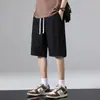 Nuevos shorts deportivos de verano de talla grande, secado rápido, sensación de hielo, para hombre, modernos, casuales, holgados, transpirables, versátiles, finos, hasta la rodilla