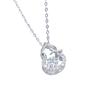 Collar de Plata Esterlina, Collar de Calabaza Caliente Corazón Latiente para Mujer, Joyería de Colgante Dinámico, Regalo de San Valentín para Novia, Directo del Fabricante