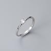 Anillo de plata de ley s925 Nalan con un solo diamante, estilo sencillo, elegante y exquisito, anillo para el dedo índice femenino de alta calidad R01386