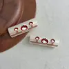 Cuentas cilíndricas de dos agujeros, translúcidas, con estampado de dibujos animados y polvo dorado, para cadenas y accesorios hechos a mano para bolsas de teléfono DIY