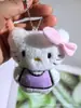 Muñeco de Peluche de Gato KT de Dibujos Animados Llavero Lindo Gato Muñeca Colgante para Teléfono Móvil Versátil para Mochila de Mujer Accesorios de Ropa