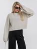 Suéter de Punto de Manga Larga de Color Sólido Holgado Estilo Europeo y Americano para Mujer, Nuevo Jersey de Punto Otoño e Invierno 2026 Otoño Comercio Exterior Transfronterizo Estilo Corto