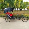 Triciclo Elétrico Especial para Idosos Riquixá República da China Triciclo Manual com Pedal Antigo Retrô