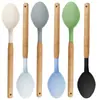 Espátula de Silicona y Cuchara para Sopa Transfronteriza, Espátula de Silicona Antiadherente, Utensilios de Cocina de Silicona de Grado Alimenticio Nórdicos para el Hogar al por Mayor