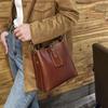 Bolsos para Mujer 2025 Nuevo Bolso Balde Versátil de Primavera y Verano Bolso Cruzado de Alta Gama y Gran Capacidad Bolso de Hombro de Cuero Genuino Bolsos