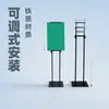 Estante de exhibición de tablero KT Schaffer de hierro ajustable instalación simple elevación doble cara vertical telescópico estante para pósteres al por mayor