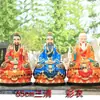 Estátua de Buda Sanqing Taoísta Taishang Lao Jun Adoração Doméstica Original Tao Te Lingbao Tianzun Estátua Sanqing Adoração Doméstica