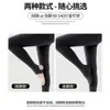 Leggings de Algodão Quente Cor Cinza Fumaça para Mulheres 2025 Novo Estilo Outono e Inverno, Forrados com Lã, Cintura Alta, Emagrecedores, Adequados para Figuras Baixas