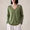Cárdigan de punto de lino Tencel de alta gama listo para usar, chaqueta de punto transpirable para primavera y otoño, cárdigan pequeño versátil de estilo casual retro francés
