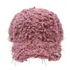 Nueva Gorra de Béisbol de Felpa de Color Sólido para Otoño e Invierno, Gruesa y Cálida, Simple y que Adelgaza el Rostro, Gorra de Pico a Prueba de Frío para Mujer