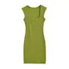 Venta al por mayor de ropa de mujer transfronteriza 2026 verano nuevo estilo europeo y americano sexy sin mangas acanalado ajustado vestido corto tipo tank top