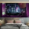 Personalidade Cyberpunk Marca da Moda Pano de Pendurar Estilo Ins Pano de Fundo Parede de Fundo para Quarto Tapeçaria de Transformação Tela