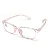 Armação de Óculos Transparente 9868Tr90 Anti Luz Azul Companheiro de Aula Online Lentes Universais Masculinas e Femininas Armação Preta Proteção para os Olhos